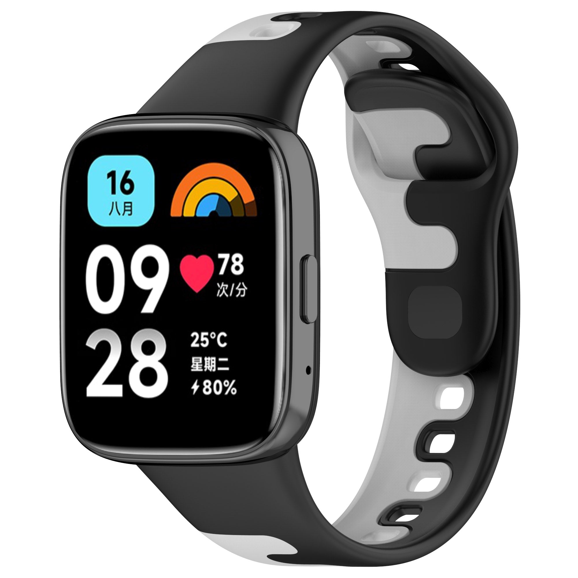 Watch Strap for Xiaomi Redmi Watch 3 Lite Watch 3 Active Double Color Splicing Replacement Silicone Watchband Watch Strap for Xiaomi Redmi Watch 3 Lite Watch 3 Active Double Color Splicing Replacement Silicone Watchband